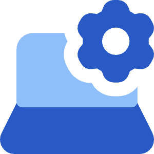 Laptop Setting 2 Icon from Core Flat Set