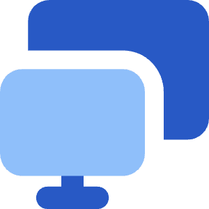 Monitor Project Screen Icon from Core Flat Set