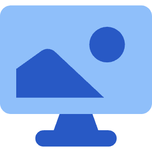 Screensaver Monitor Wallpaper Icon from Core Flat Set