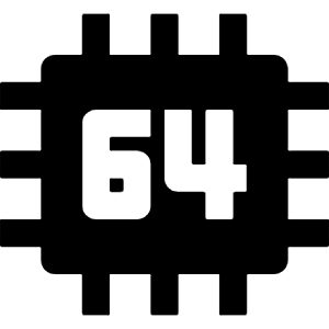64 Bit Chip Icon from Nova Solid - Free Set
