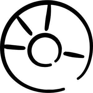 Cd Rom Disc 1 Icon from Freehand Line - Free Set