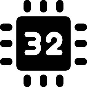 Computer Chip 32 Icon from Ultimate Bold - Free Set
