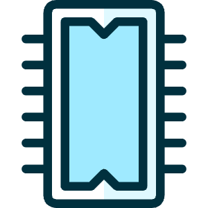 Computer Chip Core Icon from Ultimate Duotone - Free Set