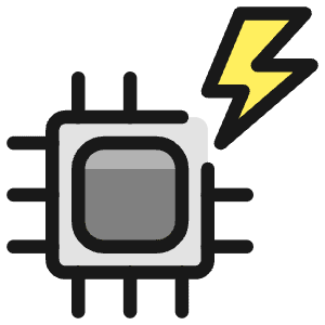 Computer Chip Flash Icon from Ultimate Colors - Free Set