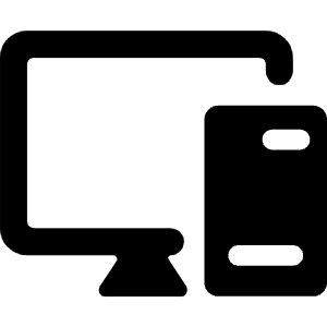 Desktop Computer 1 Icon from Ultimate Bold - Free Set