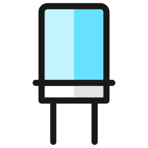 Electronics Capacitor Icon from Ultimate Colors - Free Set