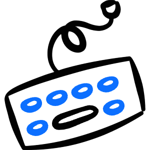 Keyboard Icon from Freehand Duotone - Free Set