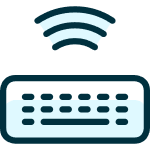 Keyboard Wireless Icon from Ultimate Duotone - Free Set