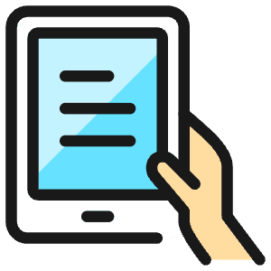 Kindle Hold Icon from Ultimate Colors - Free Set