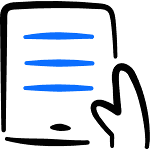 Kindle Read Document Hold Icon from Freehand Duotone - Free Set
