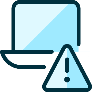Laptop Warning Icon from Ultimate Duotone - Free Set