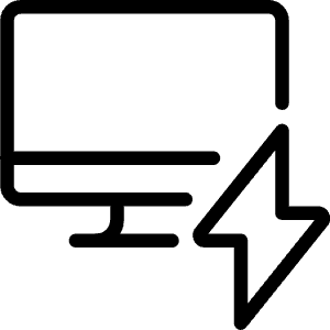 Monitor Flash Icon from Ultimate Light - Free Set
