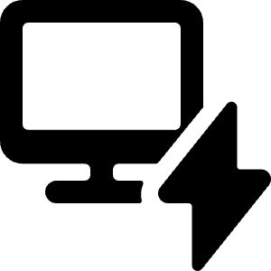 Monitor Flash Icon from Ultimate Bold - Free Set