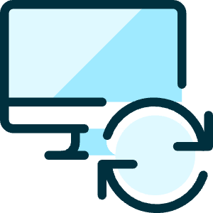 Monitor Sync Icon from Ultimate Duotone - Free Set