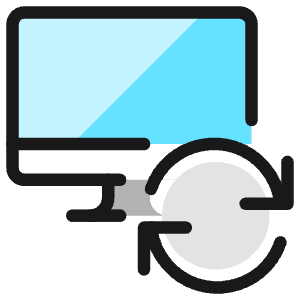 Monitor Sync Icon from Ultimate Colors - Free Set