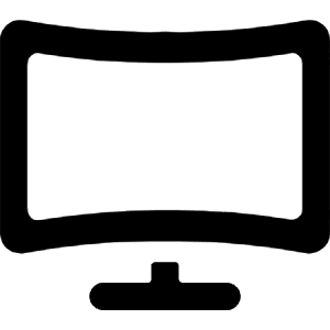 Screen Curved Icon from Ultimate Bold - Free Set