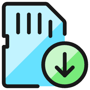 Sd Card Download Icon from Ultimate Colors - Free Set