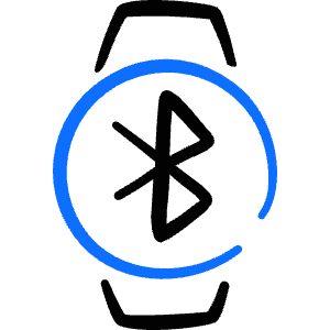 Smart Watch Circle Bluetooth Icon from Freehand Duotone - Free Set