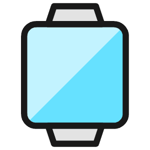 Smart Watch Square Icon from Ultimate Colors - Free Set