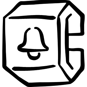 Smart Watch Square Bell Alternate Icon from Freehand Line - Free Set