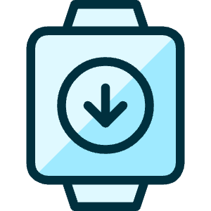 Smart Watch Square Download Icon from Ultimate Duotone - Free Set