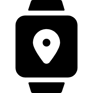 Smart Watch Square Location Icon from Ultimate Bold - Free Set
