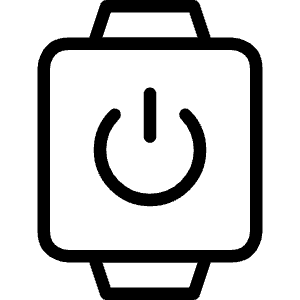 Smart Watch Square Power Icon from Ultimate Light - Free Set