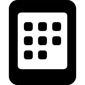 Tablet Icon from Ultimate Bold - Free Set