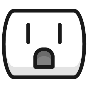 Wall Socket 1 Icon from Ultimate Colors - Free Set