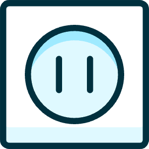 Wall Socket Icon from Ultimate Duotone - Free Set