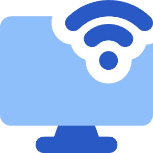Monitor Wifi Icon from Core Flat Set