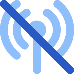 Signal Disconnected Icon from Core Flat Set
