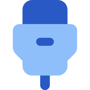 Usb Cable Icon from Core Flat Set