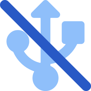 Usb Off Disconnected Icon from Core Flat Set
