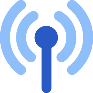 Wifi Antenna Icon from Core Flat Set