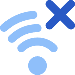 Wifi Disconnect Icon from Core Flat Set