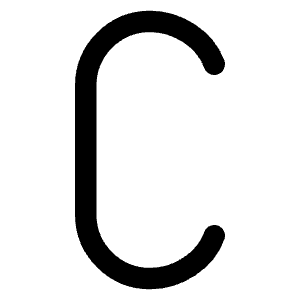C Icon from Typeface - Free Set