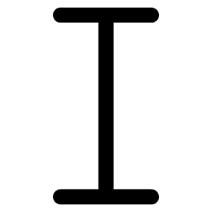 I Icon from Typeface - Free Set