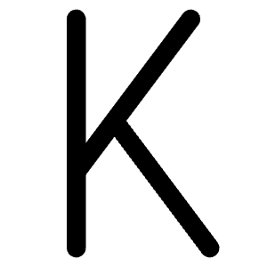 K Icon from Typeface - Free Set