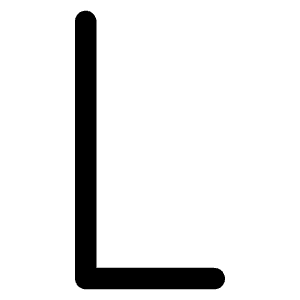 L Icon from Typeface - Free Set