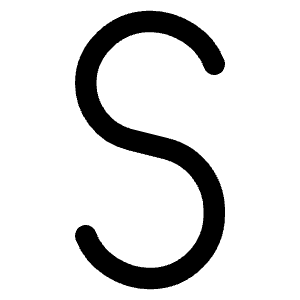 S Icon from Typeface - Free Set