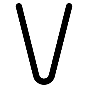 V Icon from Typeface - Free Set