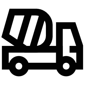 Cement Truck Icon from Atlas Line Set