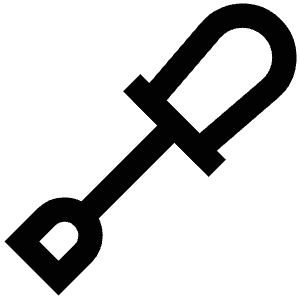 Flat Screwdriver Icon from Atlas Line Set