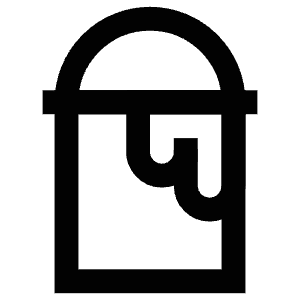 Paint Bucket Icon from Atlas Line Set