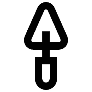 Putty Knife Icon from Atlas Line Set