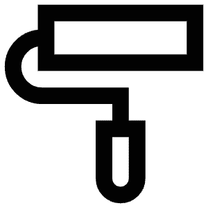 Roller Brush Icon from Atlas Line Set