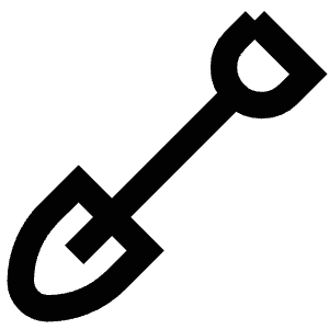 Shovel Tool Icon from Atlas Line Set