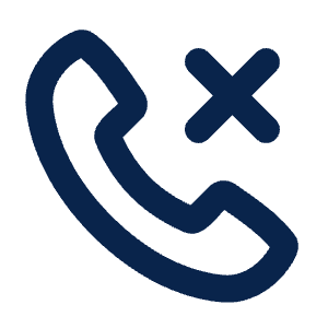 Phone Block Line Icon from Mingcute Line Set