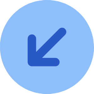 Line Arrow Diagonal Bottom Left Circle Icon from Core Flat Set